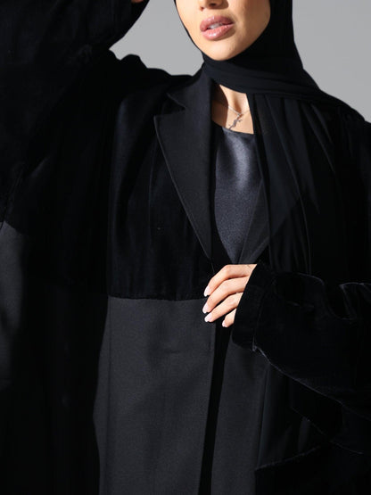 Eternal Onyx Black Abaya - Hals and Sals