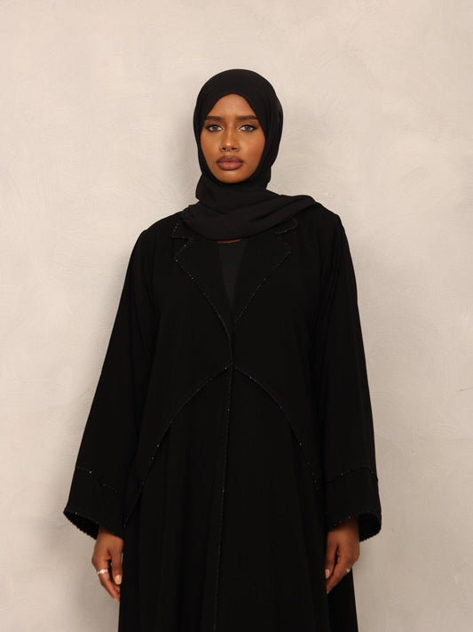 Noir Elegance Abaya - Hals and Sals