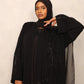 Midnight Bloom Abaya set - Hals and Sals