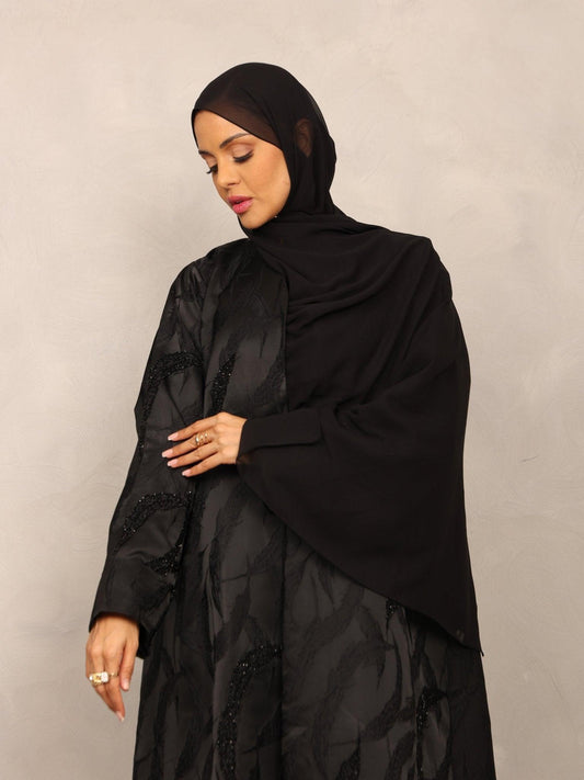 Midnight Feather Abaya - Hals and Sals