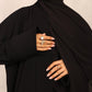 Classic Ebony Abaya - Hals and Sals