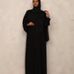 Midnight Bloom Abaya set - Hals and Sals