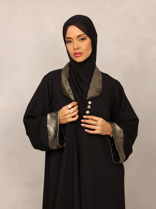 Obsidian Luxe Abaya - Hals and Sals