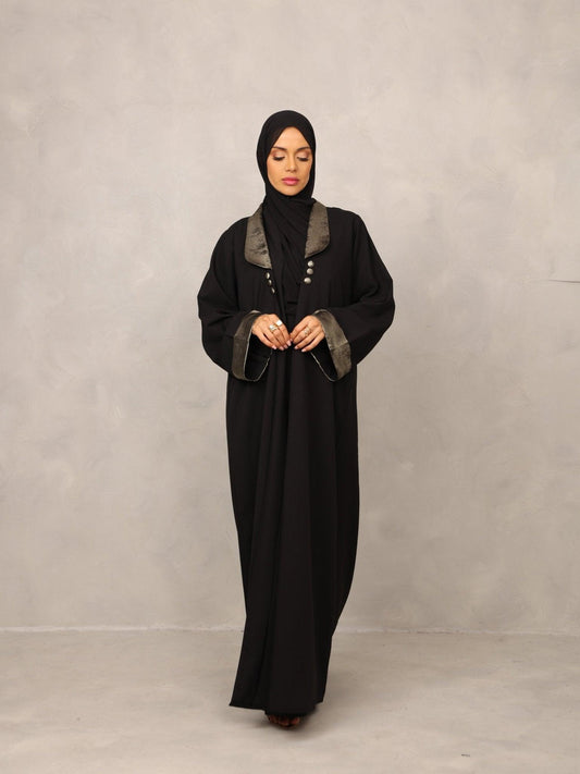 Obsidian Luxe Abaya - Hals and Sals