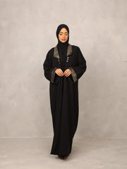 Obsidian Luxe Abaya - Hals and Sals