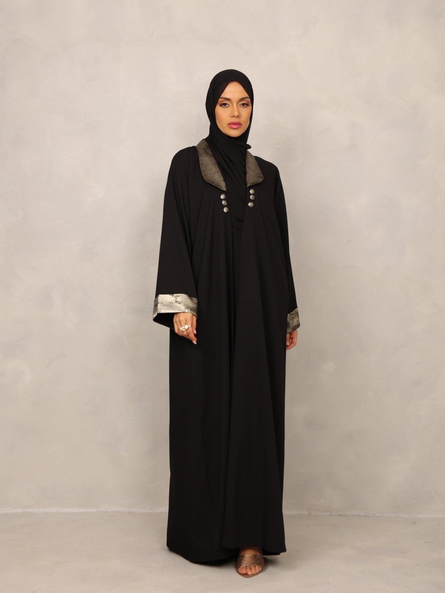 Obsidian Luxe Abaya - Hals and Sals