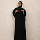 Noir Elegance Abaya - Hals and Sals