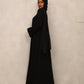Midnight Bloom Abaya set - Hals and Sals