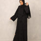 Noir Blossom Abaya - Hals and Sals