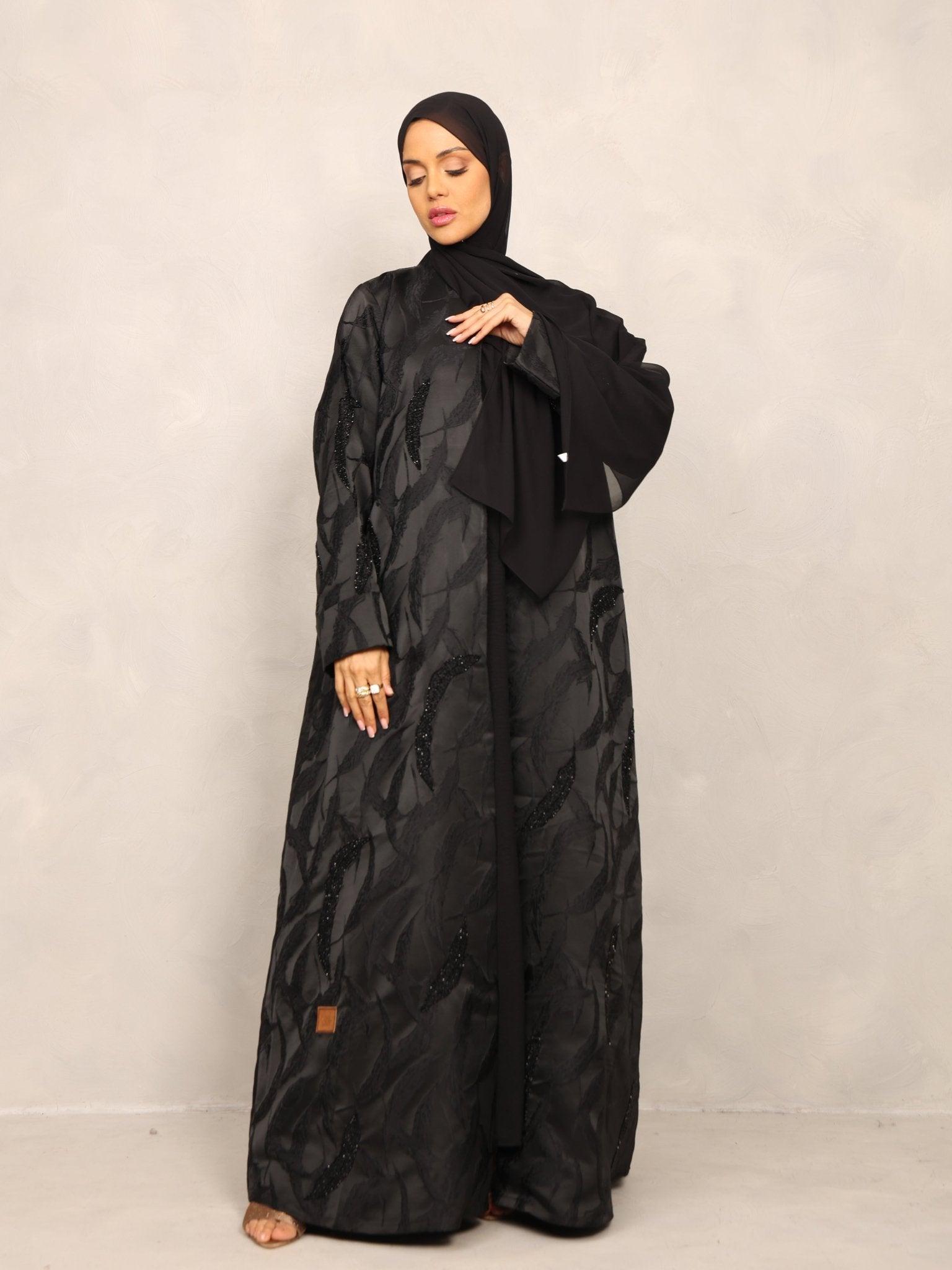 Midnight Feather Abaya - Hals and Sals