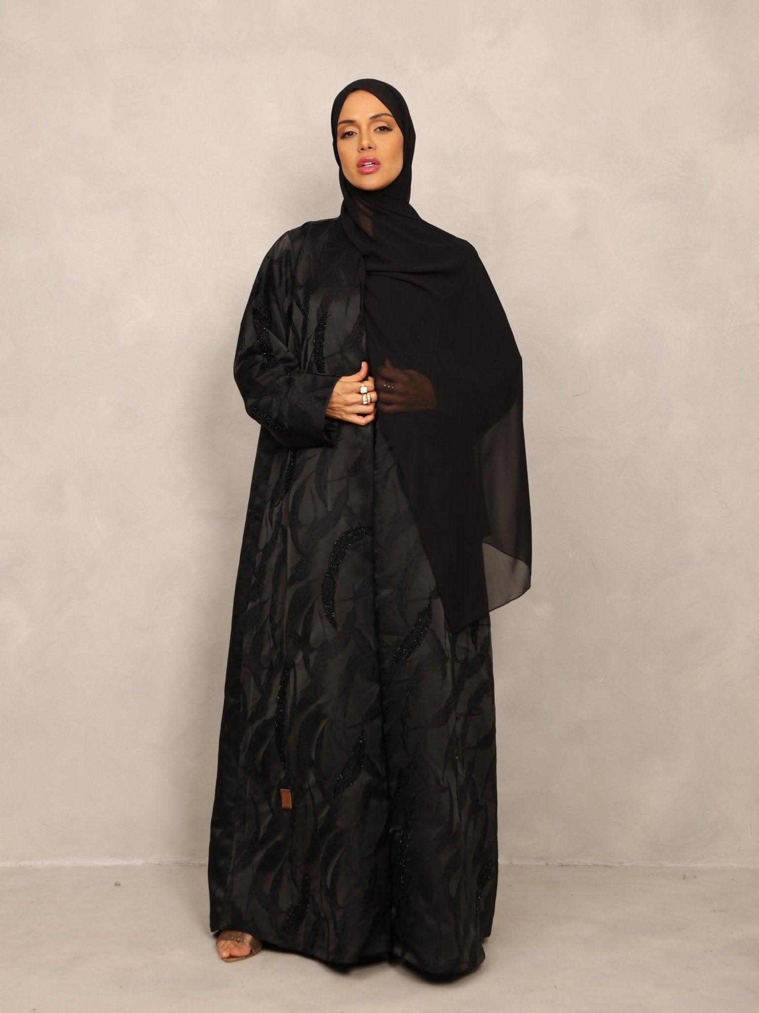 Midnight Feather Abaya - Hals and Sals