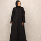 Noir Blossom Abaya - Hals and Sals