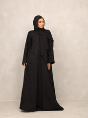 Noir Blossom Abaya - Hals and Sals