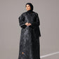 Midnight Black metallic Abaya - Hals and Sals