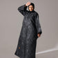 Midnight Black metallic Abaya - Hals and Sals