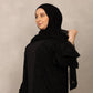 Midnight Textured Abaya - Hals and Sals