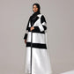 Monochrome Luxe Abaya - Hals and Sals
