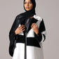 Monochrome Luxe Abaya - Hals and Sals