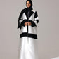 Monochrome Luxe Abaya - Hals and Sals