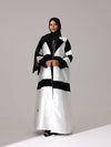 Monochrome Luxe Abaya - Hals and Sals