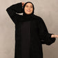 Midnight Textured Abaya - Hals and Sals