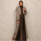 Taupe – Olive Edge Abaya set - Hals and Sals
