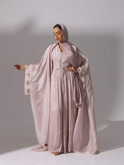 Champagne Rose Abaya - Hals and Sals