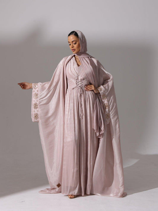 Champagne Rose Abaya - Hals and Sals