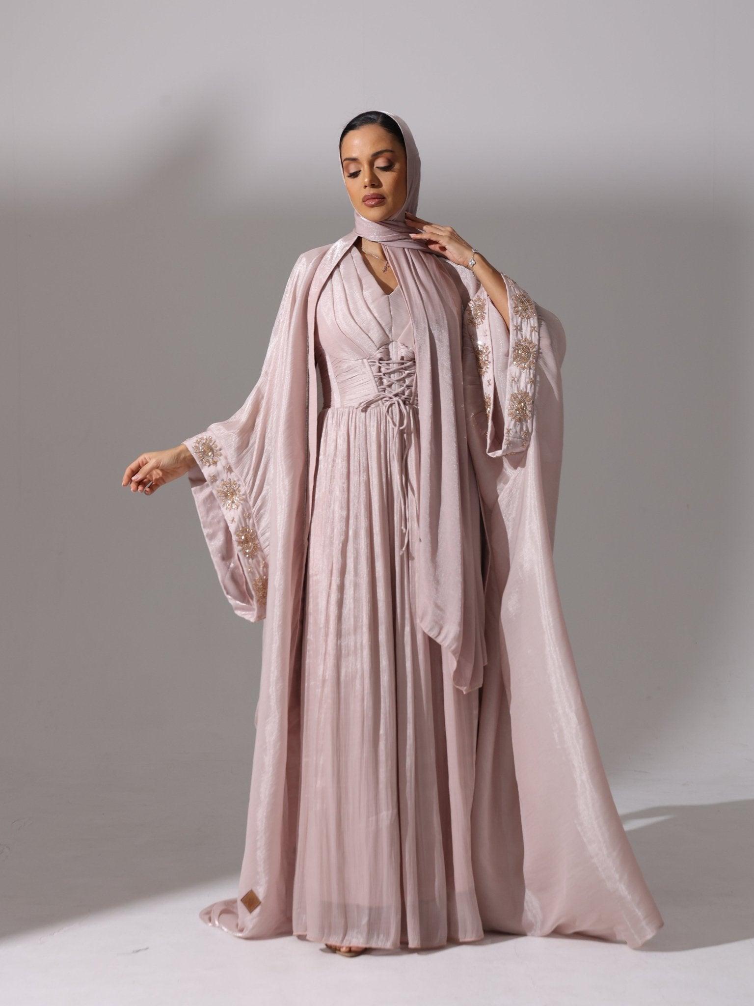 Champagne Rose Abaya - Hals and Sals