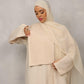 Cream Harmony Abaya - Hals and Sals