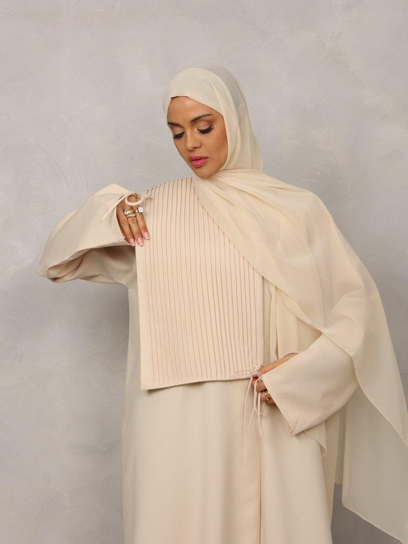 Cream Harmony Abaya - Hals and Sals