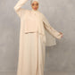 Cream Harmony Abaya - Hals and Sals