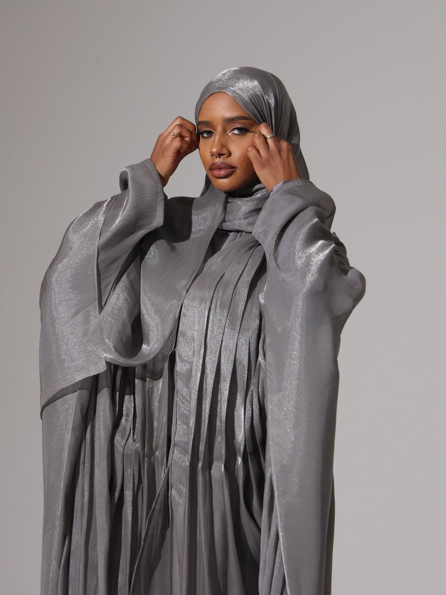 Charcoal Grace Abaya set - Hals and Sals