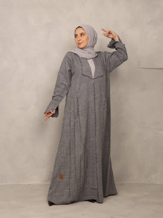 Slate Grey Abaya set - Hals and Sals