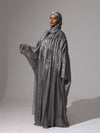 Charcoal Grace Abaya set - Hals and Sals