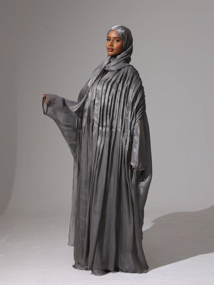 Charcoal Grace Abaya set - Hals and Sals