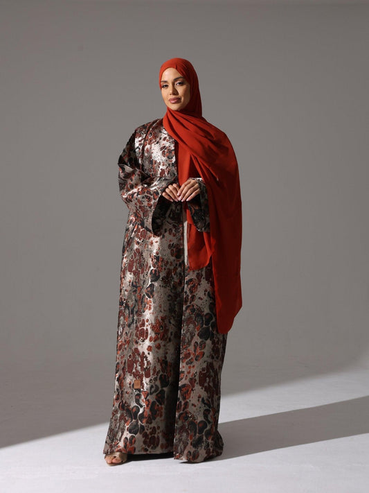 Burnished Copper metallic Abaya - Hals and Sals