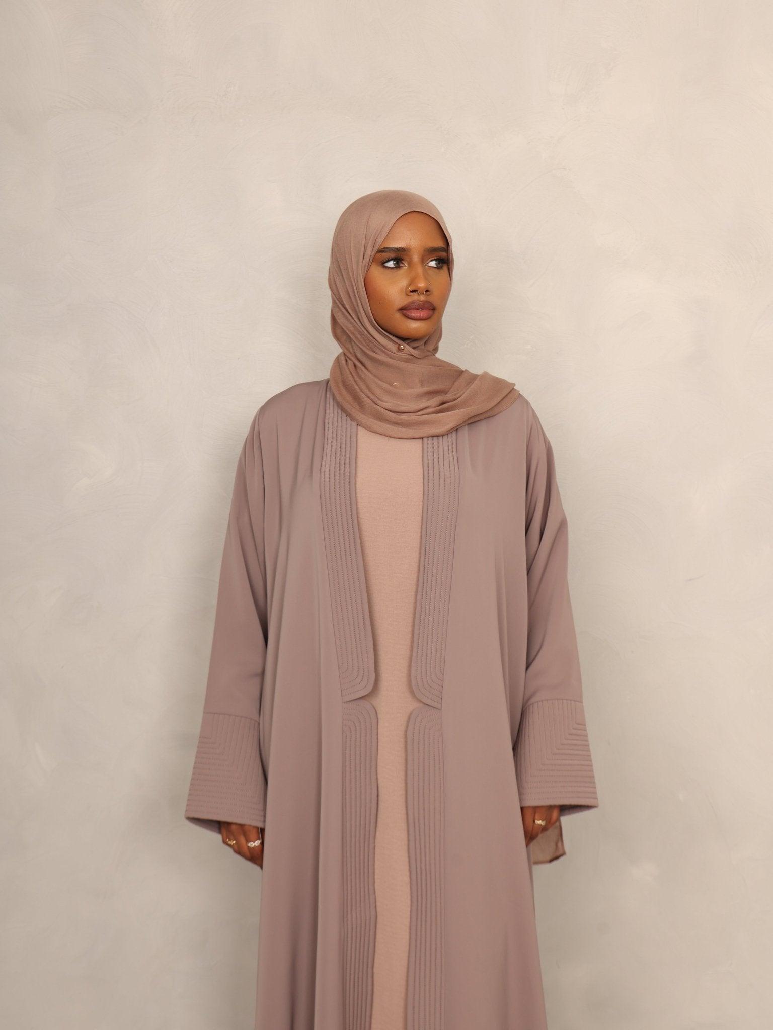 Serenity Mauve Abaya - Hals and Sals