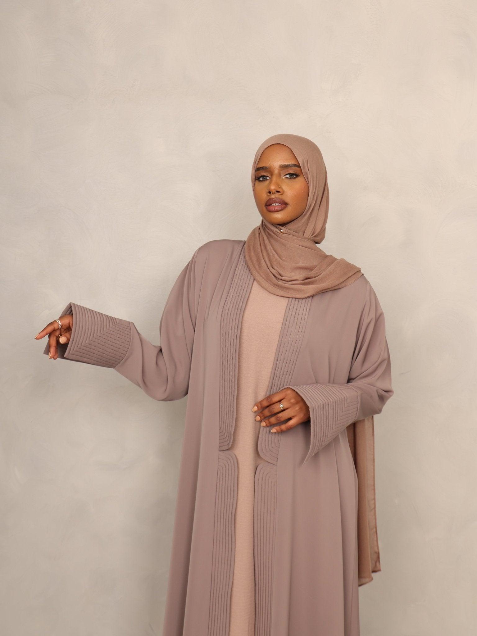 Serenity Mauve Abaya - Hals and Sals