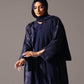 Midnight Bloom Jacquard Abaya - Hals and Sals