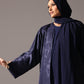Midnight Bloom Jacquard Abaya - Hals and Sals