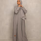 Ash Gray Abaya - Hals and Sals