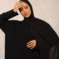 Classic Ebony Abaya - Hals and Sals