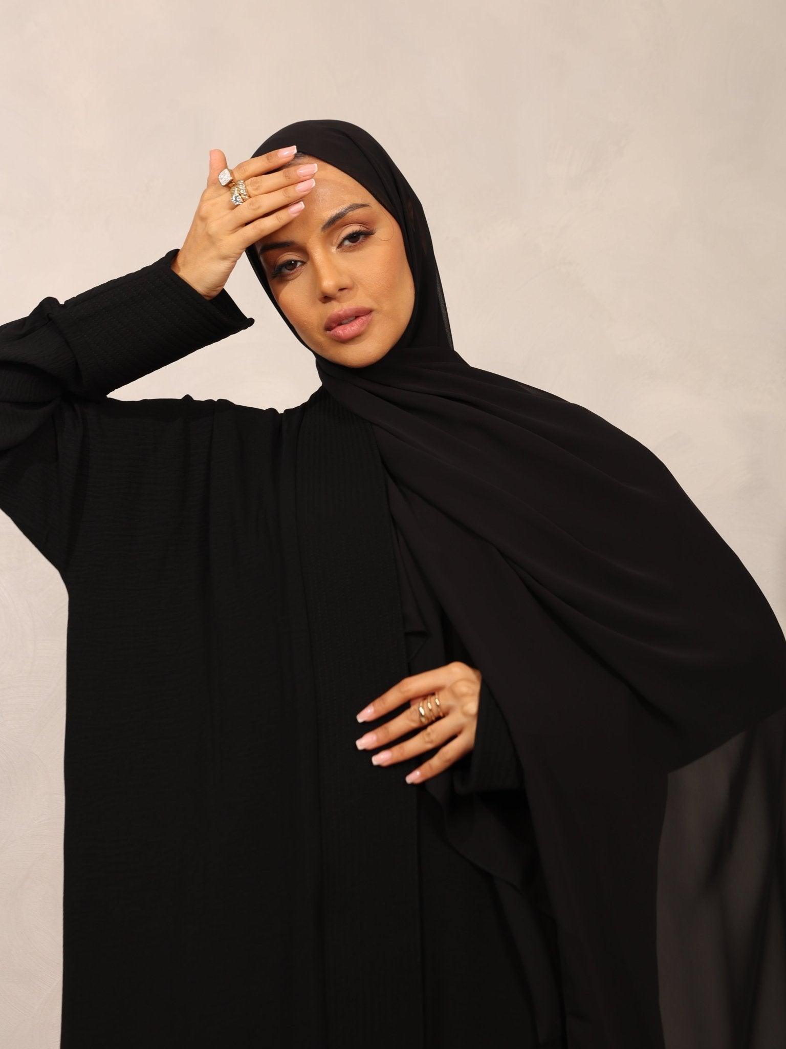 Classic Ebony Abaya - Hals and Sals