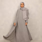 Ash Gray Abaya - Hals and Sals