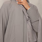Ash Gray Abaya - Hals and Sals