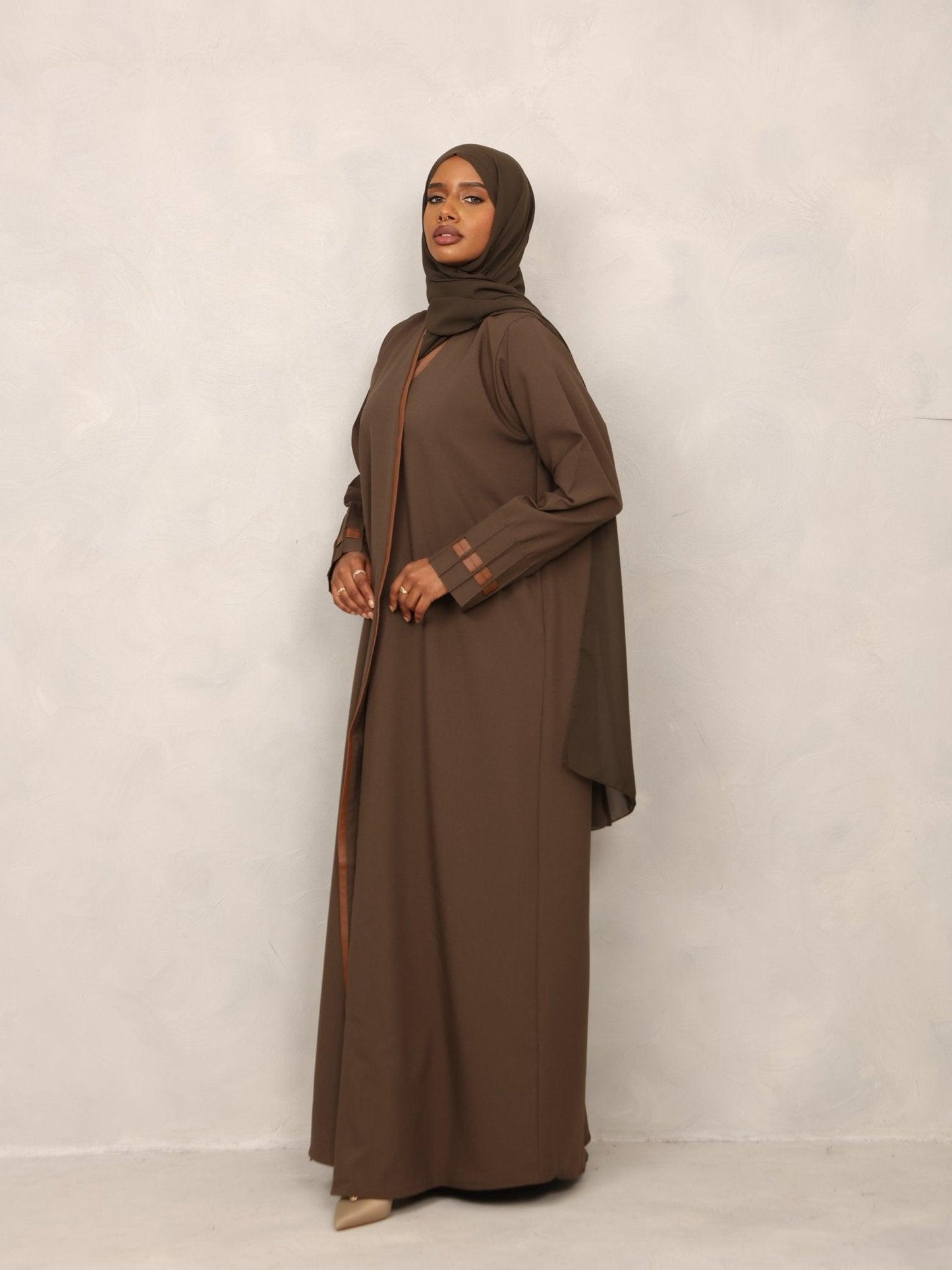 Moss Olive Grace Abaya - Hals and Sals