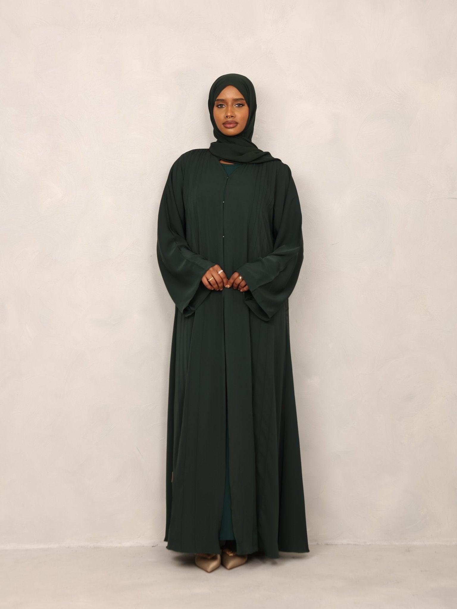 Emerald Elegance Abaya - Hals and Sals