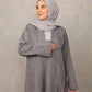 Slate Grey Abaya set - Hals and Sals