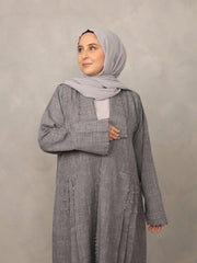 Slate Grey Abaya set - Hals and Sals